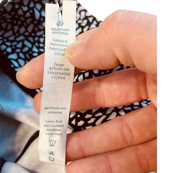 Lululemon Run Inspire Tight II Mesh Black and White Leggings - Picture 9 of 9